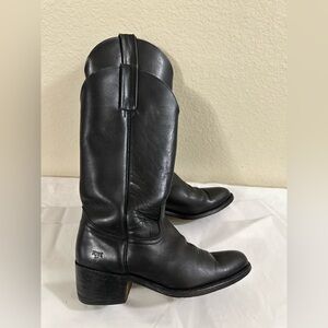 Frye black Leather mens western boot size 9.5